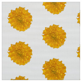 Marigolds und weiße Hintergrundstoffe Stoff