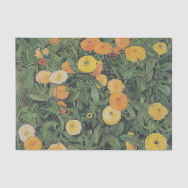 Marigolds von Koloman Moser Seidenpapier (Vorderseite)