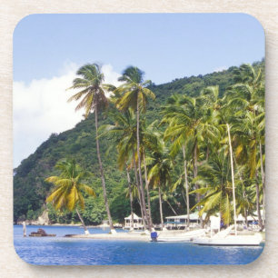 Marigot Bay, St. Lucia, Karibik Getränkeuntersetzer