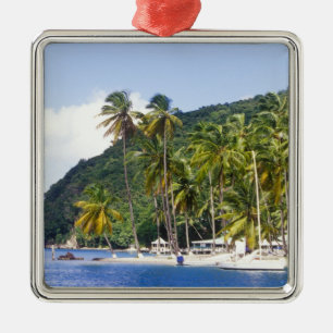 Marigot Bay, St. Lucia, Karibik Ornament Aus Metall