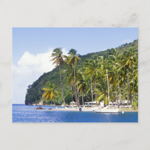 Marigot Bay, St. Lucia, Karibik Postkarte