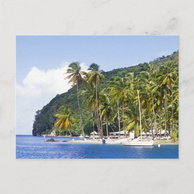 Marigot Bay, St. Lucia, Karibik Postkarte (Vorderseite)