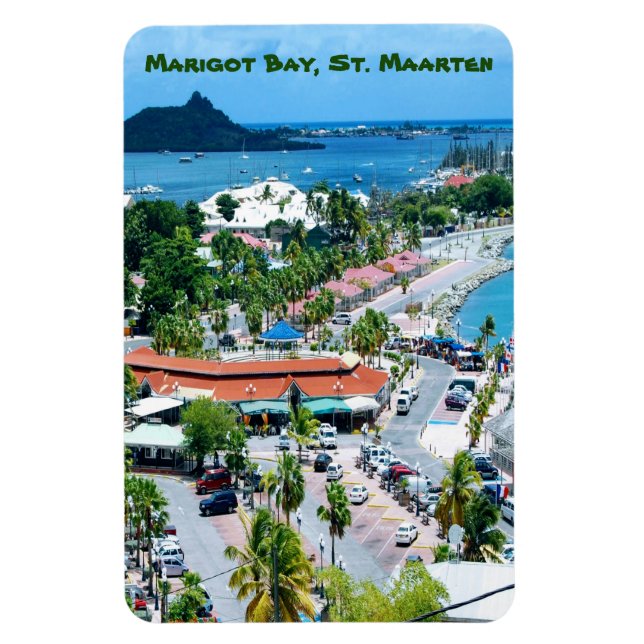 Marigot Bay, St. Maarten Magnet (Vertikal)