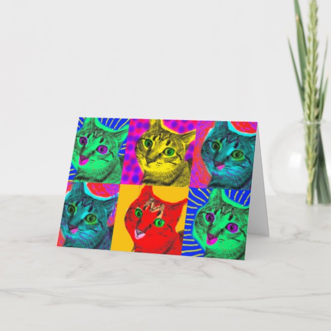 Marilyn Cats: Grußkarte Karte (Vorderseite)