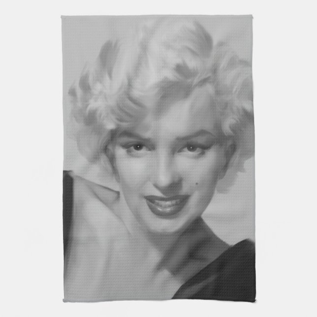 Marilyn der Blick 2 Geschirrtuch (Vertikal)