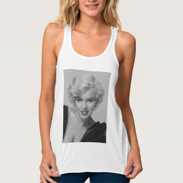Marilyn der Blick Tank Top (Vorderseite)