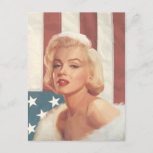 Marilyn Flag Postkarte