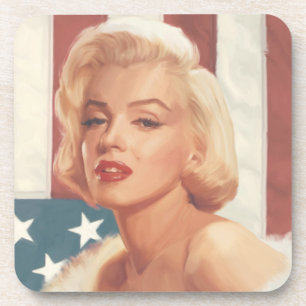 Marilyn-Flagge Getränkeuntersetzer