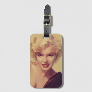 Marilyn in Schwarz Gepäckanhänger