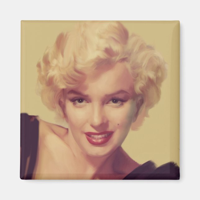 Marilyn in Schwarz Magnet (Vorne)