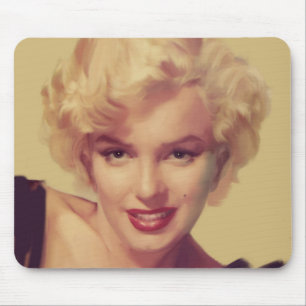 Marilyn in Schwarz Mousepad