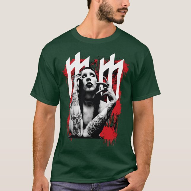 Marilyn Manson Retro T-Shirt (Vorderseite)