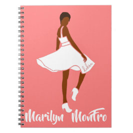 Marilyn MonFRO AFRoCA Afro Africa Black Woman Notizblock
