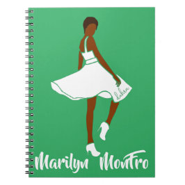 Marilyn MonFRO AFRoCA Afro Africa Black Woman Notizblock