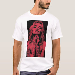 Marilyn Monroe Vinyl Lettering T-ShirtBeschreibung T-Shirt