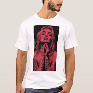 Marilyn Monroe Vinyl Lettering T-ShirtBeschreibung T-Shirt