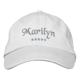 Marilyn Name Bestickte Baseballkappe
