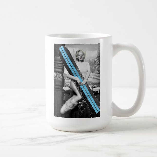 Marilyn Snowboard Kaffeetasse (Rechts)
