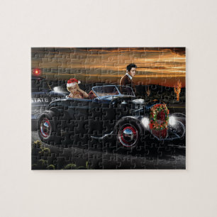 Marilyn- und Elvis-Weihnachtsfreude-Fahrt Puzzle