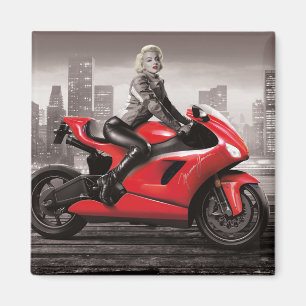 Marilyn's Motorrad Magnet