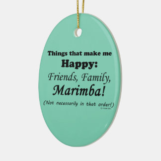 Marimba freut mich keramik ornament