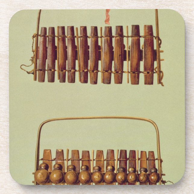 Marimba, Front und hintere Ansichten, Getränkeuntersetzer (Vorderseite)