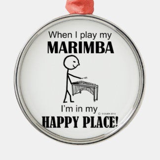 Marimba Happy Place Ornament Aus Metall