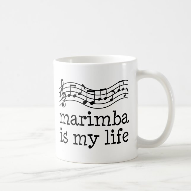 Marimba ist mein Leben Kaffeetasse (Rechts)