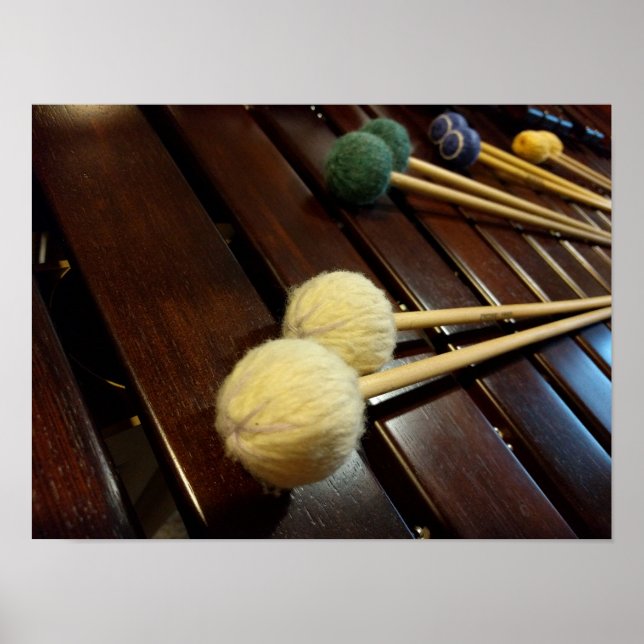 Marimba Mallets auf Marimba Poster (Vorne)