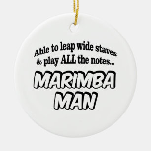 Marimba Man - Music Superhero Keramik Ornament