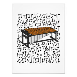 Marimba Musical Notes Percussionist Musiker Fotodruck