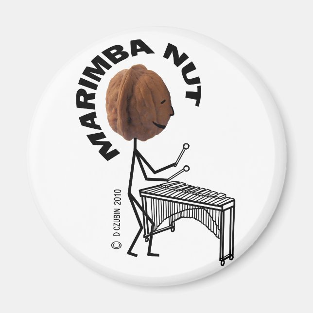 Marimba Nut Magnet (Vorne)