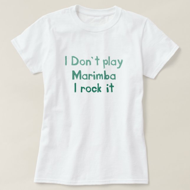 Marimba Rock It T - Shirt - Ladys (Design vorne)
