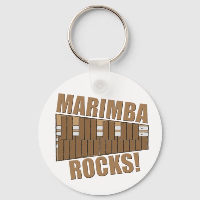 Marimba Rocks! Schlüsselanhänger (Vorderseite)