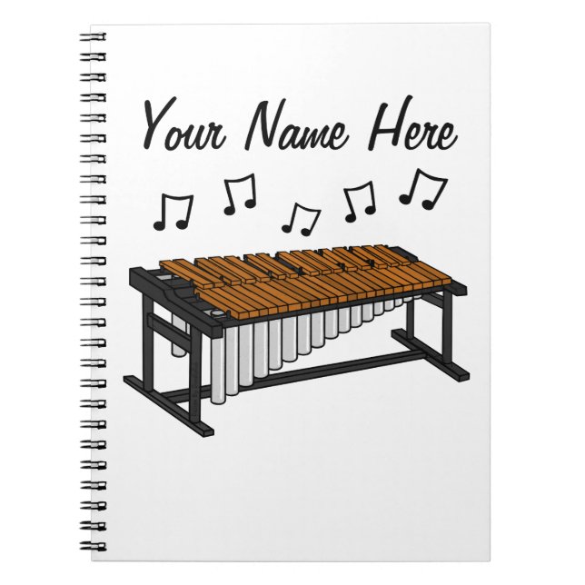 Marimba Schlagzeug Lehrer Percussionist Custom Notizblock (Vorderseite)