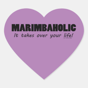 Marimbaholische Heart Sticker