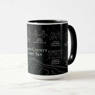Marin County Nachthimmel 15 oz. Tasse schwarz