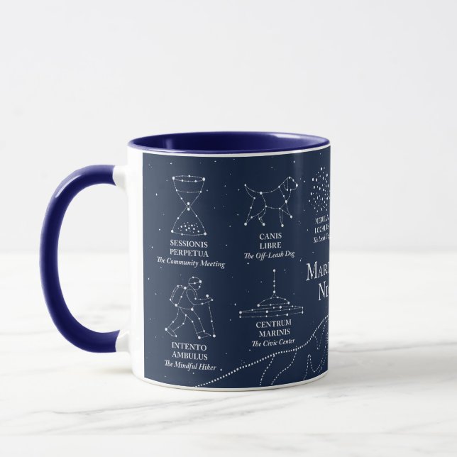 Marin County Night Sky 11 oz mug blue Tasse (Links)