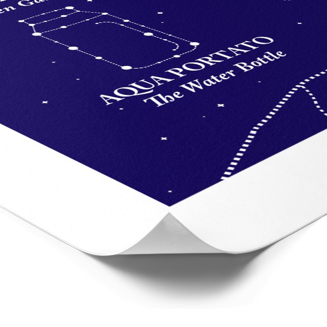 Marin County Night Sky Blue Poster 16x20 (Ecke)