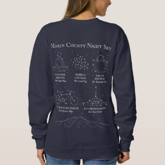 Marin County Night Sky Damen-Sweatshirt Blau Sweatshirt