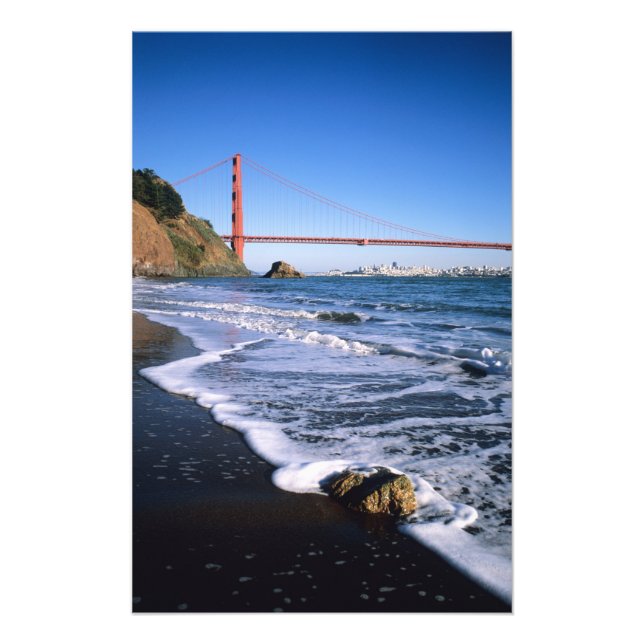 Marin Headlands, Golden Gate Bridge, San Fotodruck (Vorne)