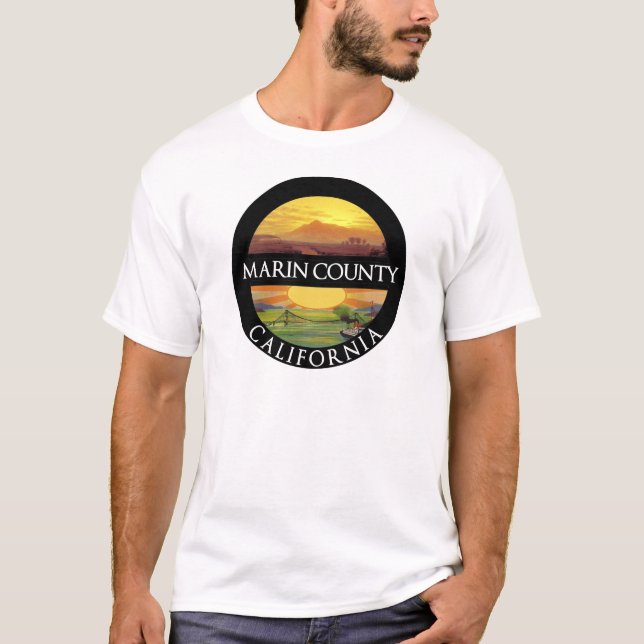 Marin Landkreis Monte Tamalpais T-Shirt (Vorderseite)