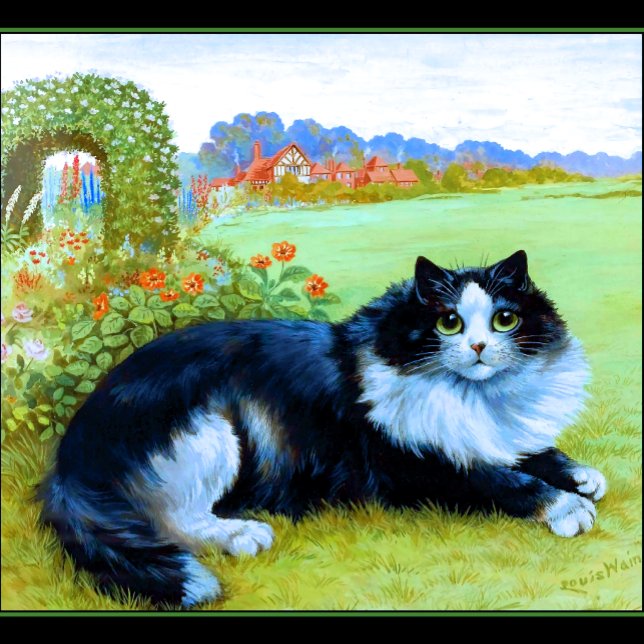 Marin Landkreis Monte Tamalpais T-Shirt (Cat in the Garden)