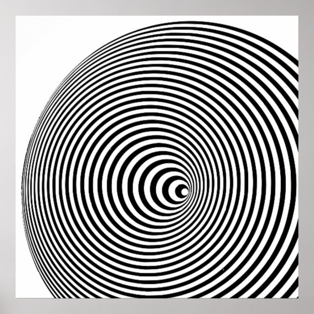 Marina Apollonio Print (Schwarz und Weiß) Poster (Vorne)