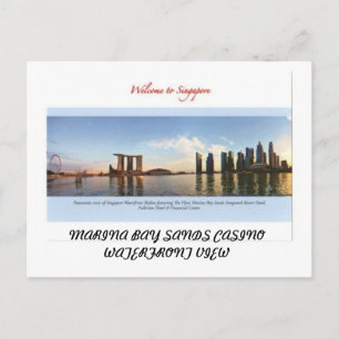 MARINA BAY SANDS CASINO SINGAPORE POSTKARTE