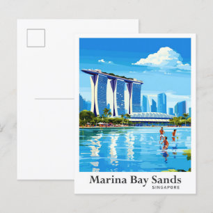 Marina Bay Sands Kunst, Dichtung und Musik Postkarte