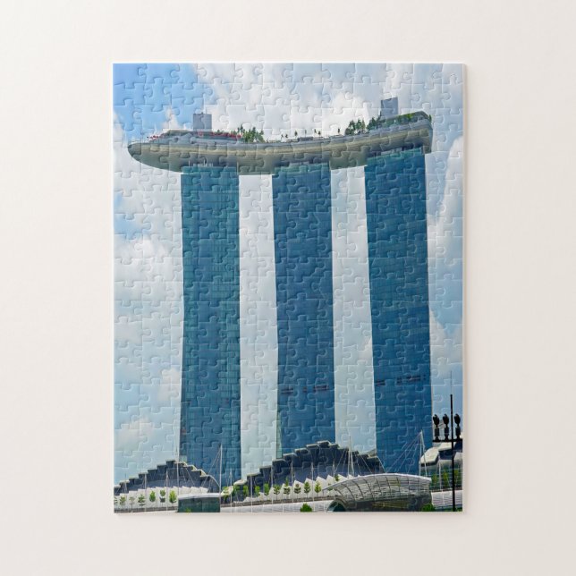 Marina Bay Sands Singapur. Puzzle (Vertikal)