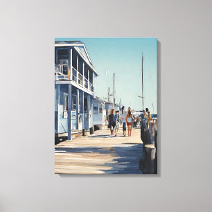 Marina Boat Dock Canvas Print Leinwanddruck