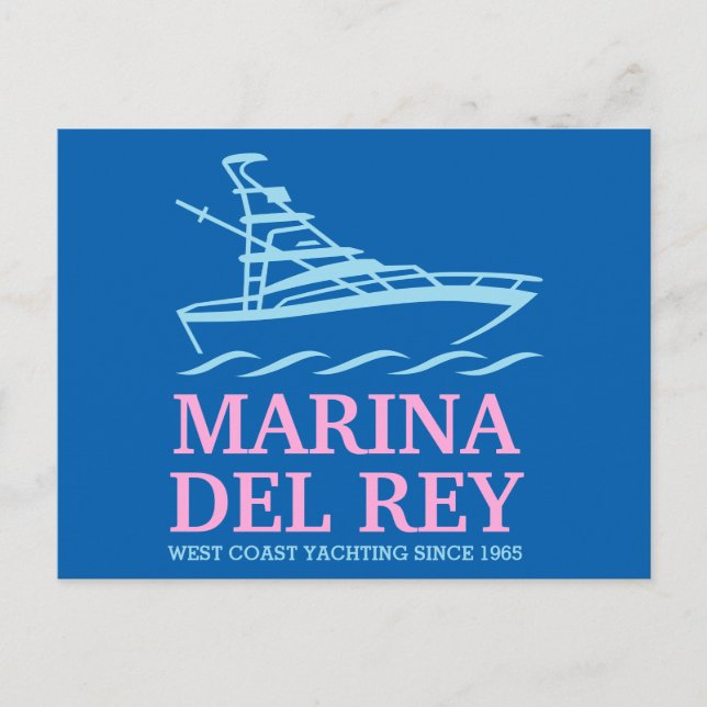 Marina Del Ray Postkarte (Vorderseite)