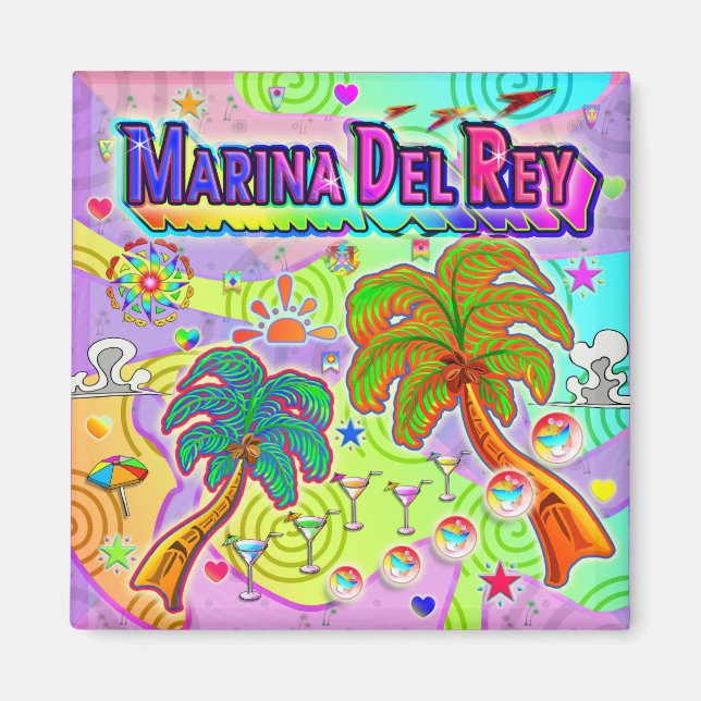 Marina del Ray Urlaub Ziel Magnet (Vorne)